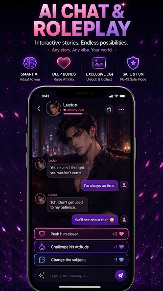 RoleVerse yapay zekâ sohbet ekranı